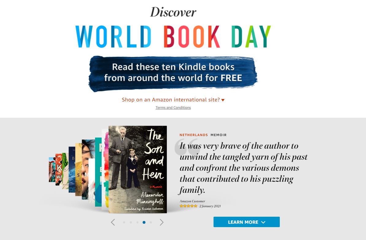 The Son and Heir featured for AmazonCrossing's World Book Day | Kristen Gehrman Language Services