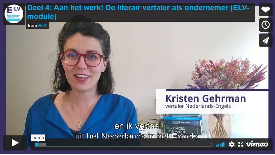 Free online course from the ELV - Getting started in Literary Translation | Kristen Gehrman Language Services