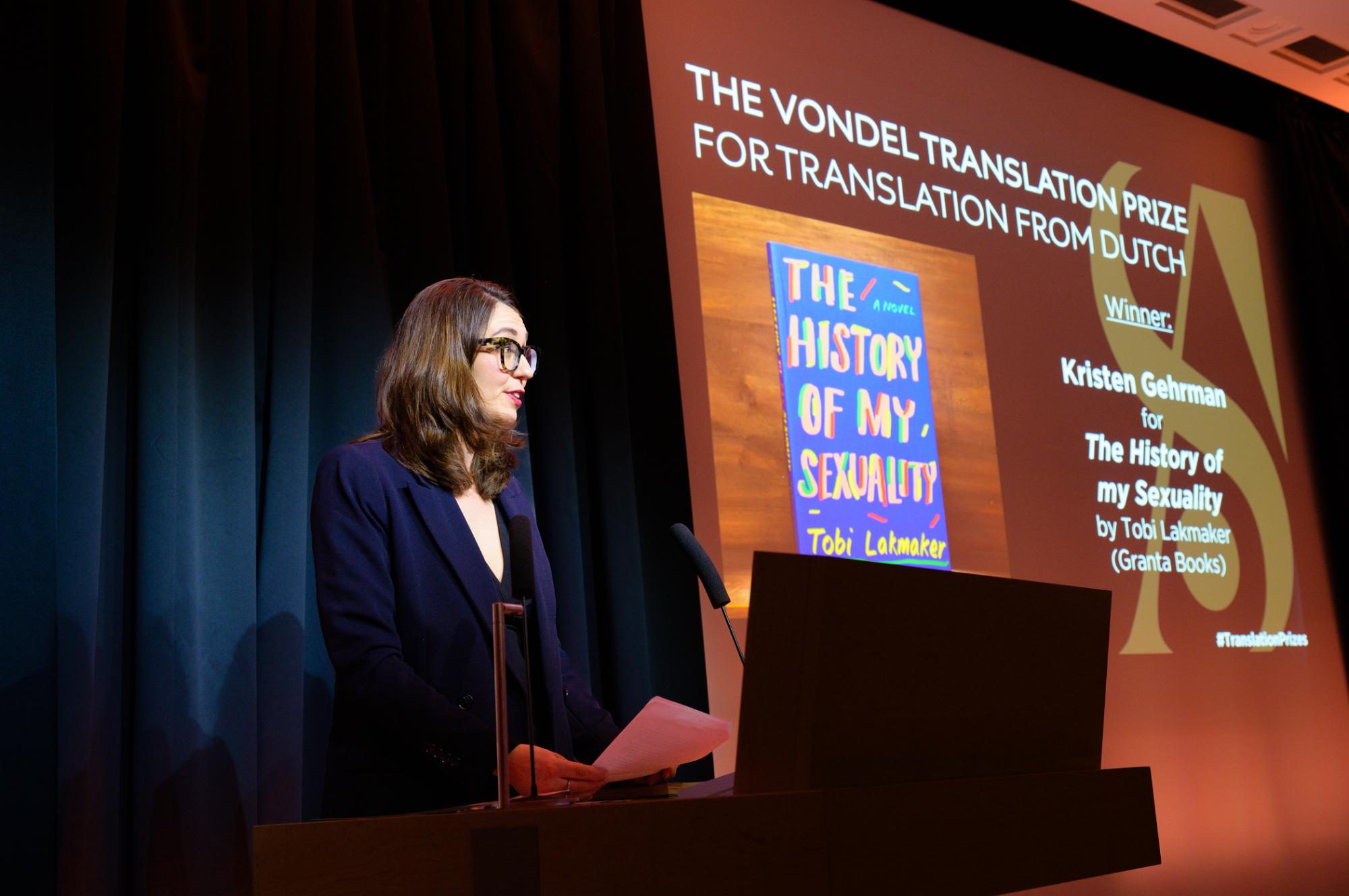 The History of My Sexuality Wins Vondel Translation Prize